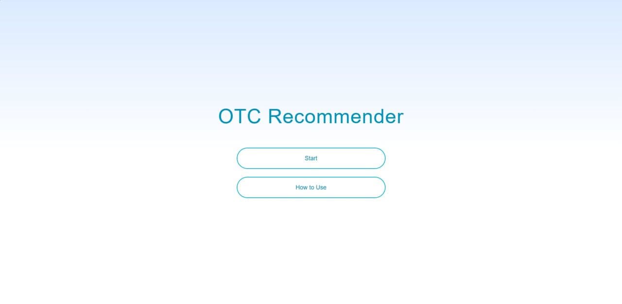 OTC Recommender - April 2026 screenshot